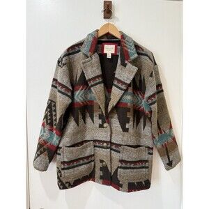 FOREVER 21 Southwest Jacket Coat Men’s Size M Boho Desertcore Buttons